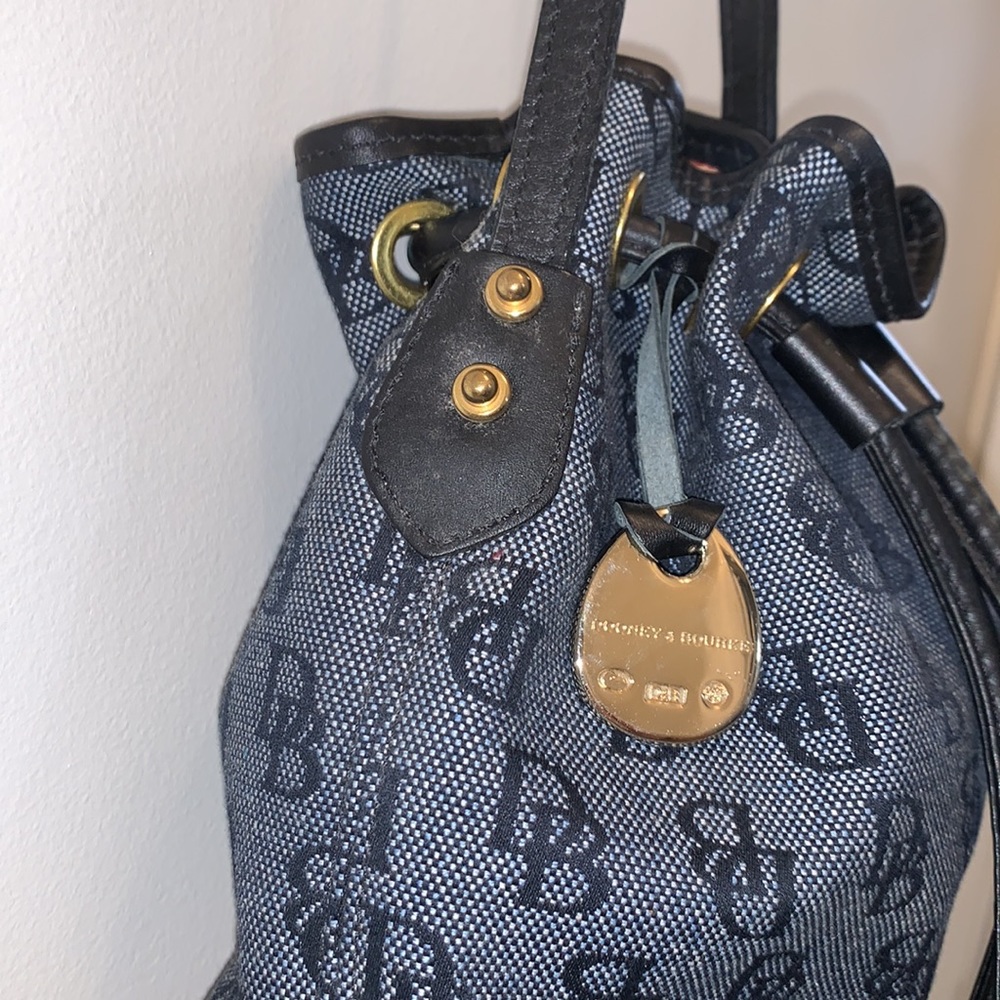 Dooney & Bourke Black and Gray Bucket Bag - Picture 7 of 12